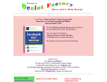 Tablet Screenshot of ocelotfactory.com